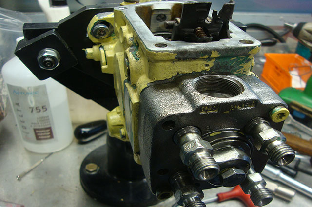 Pompe remontée avant passage au banc